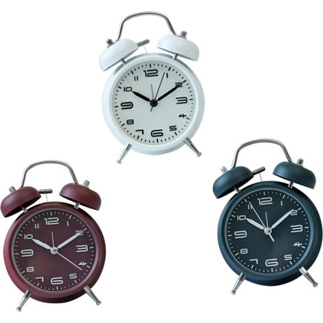 Horloge de Bureau Silencieuse Réveil Table Rétro et Adorable avec (1/5)