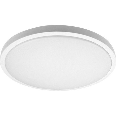 Plafonnier Kirat 60W blanc, 5880 lm, 49x49x8 cm, télécommande réglable