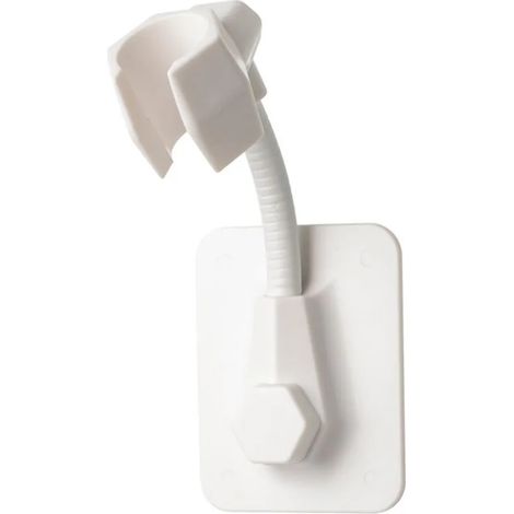 Soporte para cabezal de ducha, autoadhesivo y ajustable para montaje en pared, no requiere perforación, compatible con todos los cabezales de ducha de mano, fácil instalación. (1/5)