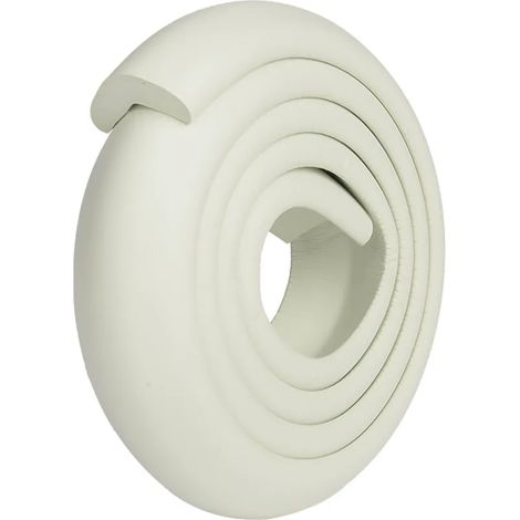 Protectores de esquinas para bebés y 8 protectores de esquinas de espuma, protectores de esquinas de mesa de 2 m para esquinas de mesas y muebles, 2 cierres para cajones, certificado (blanco)