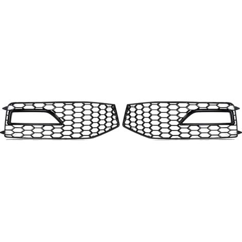 Griglia fendinebbia anteriore, design a nido d'ape, plastica ABS, coppia (1/2)