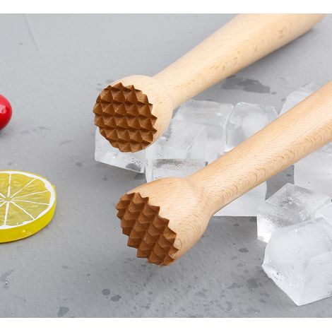 Pilon À Mojito - Bois Massif - 38 cm - Pour Cocktails Et Préparations Culinaires - Lot De 2 (1/5)