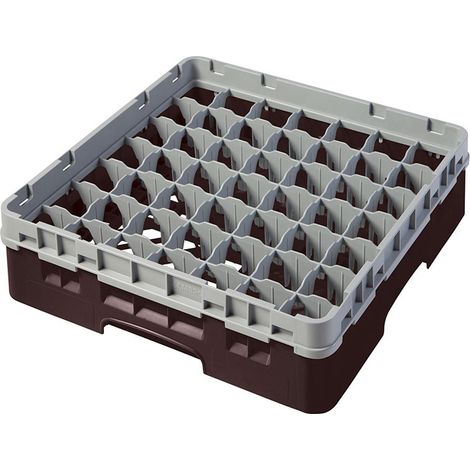 Casiers de lavage - Haut max 9.2 cm - 50 x 50 x 14.3 cm - Brun - Lot de 5 - Cambro