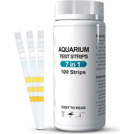 Bandelettes de test 7 en 1 pour aquarium : résultats précis pour votre aquarium. (1/4)