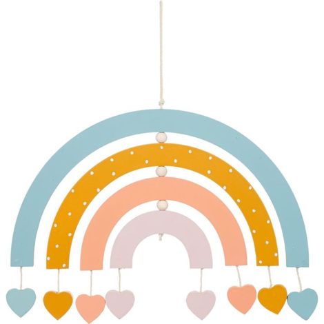 Décoration Murale Enfant Arc-en-Ciel 30cm Multicolore (1/2)