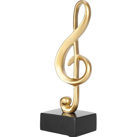 Statuette de note de musique, sculpture, figurine, ornement décoratif pour la maison ou le bureau (1/5)