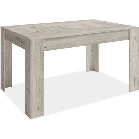 Mesa comedor Bass extensible acabado roble sahara, 77cm(alto) 140-200cm(ancho) 90cm(largo) (1/3)