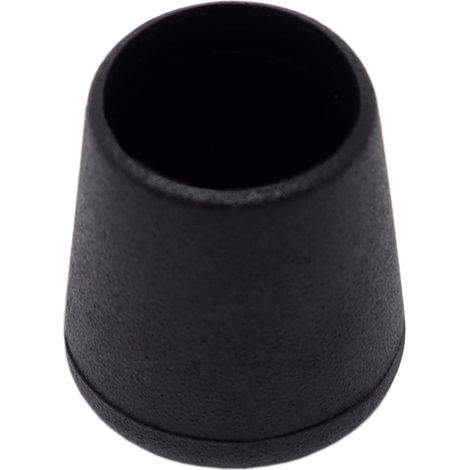 Adsamm® / 16 x puntali avvolgenti esterni/neri/Ø 15-16 mm/tondi/piedini in PVC per gambe di mobili tonde/puntali protettivi per arredi Adsamm® Quality (1/2)