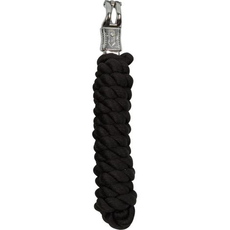 ELDORADO Führstrick mit Panikhaken aus Stahl - schwarz