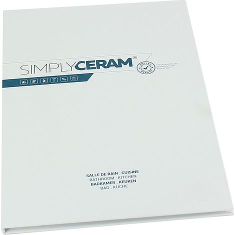 Echantillon de présentation Simplyceram - avec mini plan 300 x 200 mm