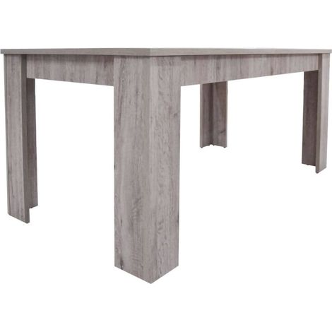 Dmora Ausziehbarer Esstisch, Ausziehbare Konsole, Moderner Tisch mit Auszug, 160 / 220x88h80 cm, Eichenfarbe (1/5)