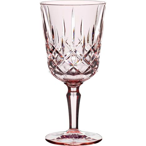 Lot de 2 verres à vin en cristal Rose 355 ml (1/5)