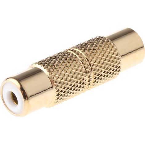Adaptateur audio et vidéo RS PRO Droit, RCA Femelle vers RCA Femelle ( Prix pour 1 )