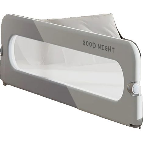 Barrière de lit, design pliable, clôture de sécurité portable, Gris-200CM (1/2)