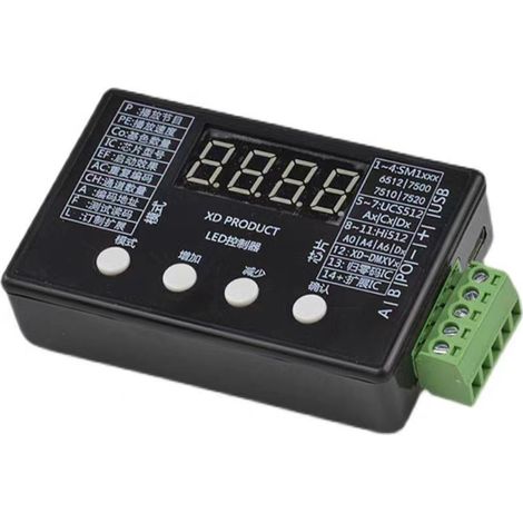 Contrôleur d'encodeur LED, contrôleur de luminaire 512, décodeur DMX512, contrôleur de luminaire, contrôleur irisé multicolore
