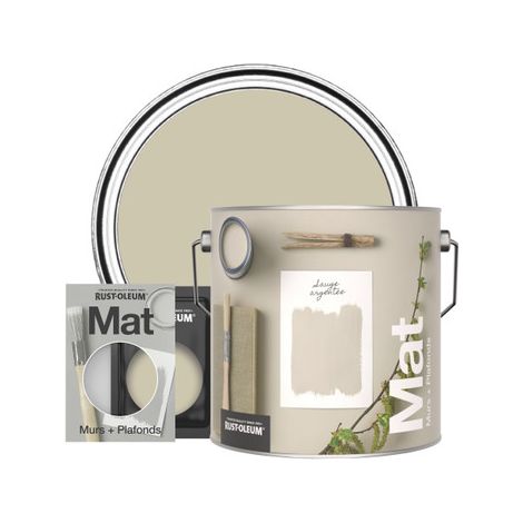 Rust-Oleum Peinture pour murs et plafonds mate lessivable - Sauge argentée (1/3)