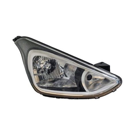 Phare avant droit H4 base noire Hyundai I10 2 2013-2020