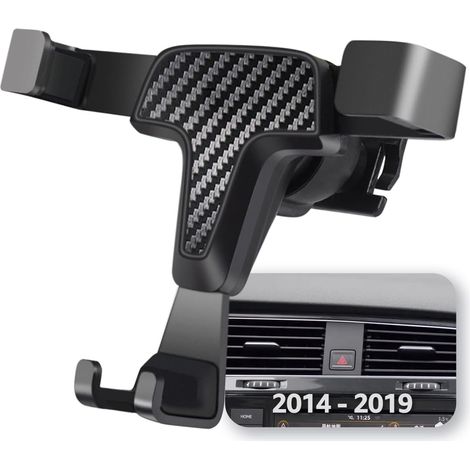 Support Telephone Compatible avec Golf 7, Gravity Verrouillage Automatique Aluminium Stable Mains Libres Porte Telephone 2014 2015 2016 2017 2018 2019 Accessoires (Gravity) (1/5)