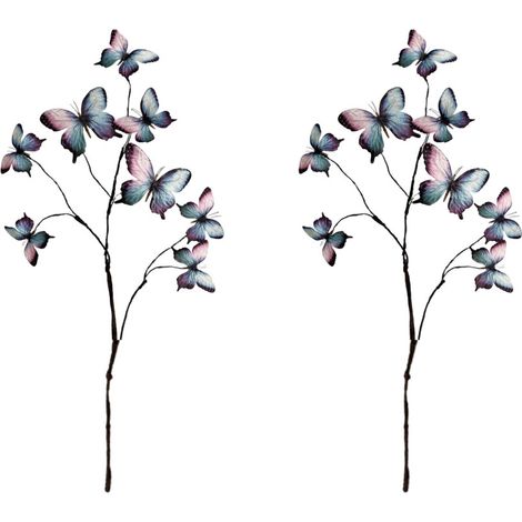 Zwei realistische blaue Traubenblüten-Ornamente