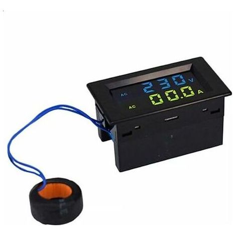 Doppelamperemeter für Voltmeter mit LCD-Anzeige, AC80-500V (1/5)