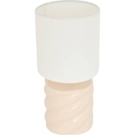 Lampe à Poser en Grès "Noly" 27cm Ivoire (1/5)
