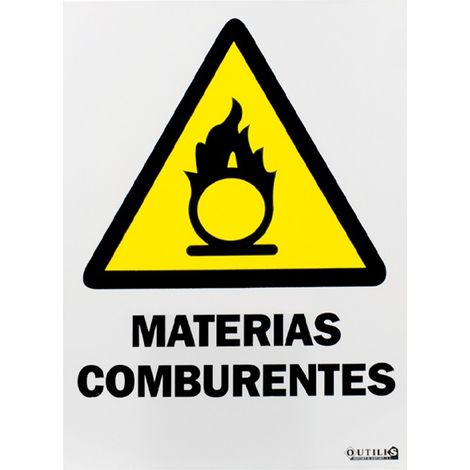 Panneau PLASTIQUE 40x30 matériaux combustibles, haute visibilité et installation facile