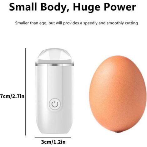 Rasoir Électrique Portable - USB Rechargeable - Pour Voyage Voiture Sac À Dos - 7 x 3 x 3 cm - 9000 Tr/Min - 230 mAh (1/4)