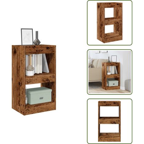 Bibliothèque/Cloison de séparation vieux bois 40x30x72 cm - Armoire À Livres - Armoires À Livres - Séparation De Pièce - Bibliothèque (1/5)