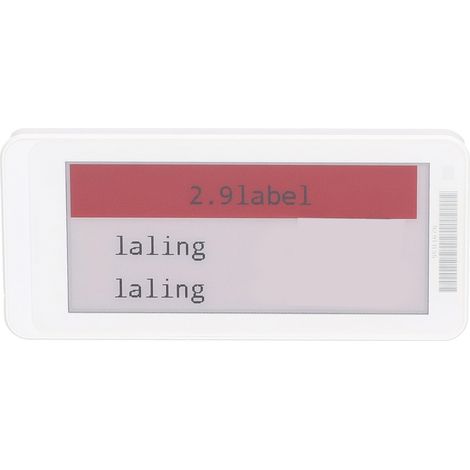 Étiquette électronique de rayon, ESL intelligente, écran TFT, Bluetooth basse consommation, 2,9 pouces, noir, blanc, rouge. (1/5)