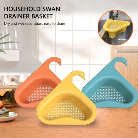 VURAHOME - Filtre d'évier de cuisine Panier de vidange des restes Filtre à ordures à soupe Égouttoir suspendu multifonctionnel Égouttoir à fruits et légumes 4 pièces Couleur aléatoire (1/3)