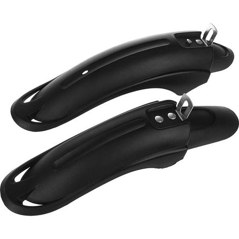 Garde-boue Avant et Arrière pour Vélo d'Enfant Paire de Pare-boue Noir pour Bicyclette de 12 à 14 Pouces VTT Cyclisme (1/5)
