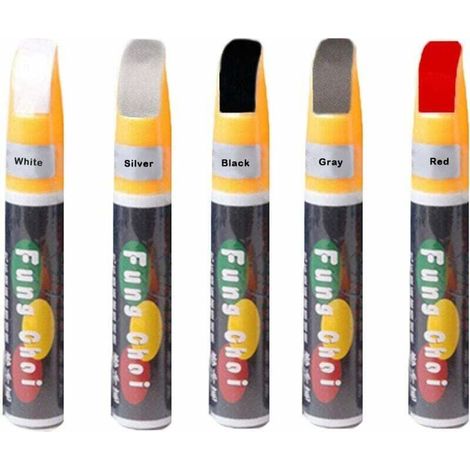 Peinture De Retouche pour Voiture, Stylo De Réparation De Rayures De Voiture, Stylo De Retouche Peinture Carrosserie De Voiture Noire Argent Blanc Rouge Gris (1/5)