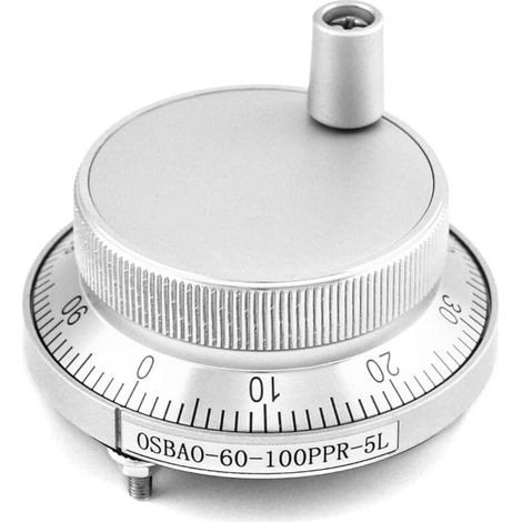 Encodeur à roue codeuse 5V 60MM, Encodeur d'impulsions CNC Manuel, pour leSystème de Commande Numérique (1/4)