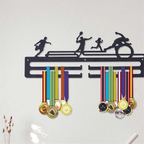 Porte-médailles mural pour sports urbains, support en fer pour médailles --- (1/5)