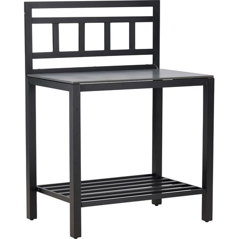 Meuble Cuisine d'Extérieur "Alicante" 128cm Noir (1/5)