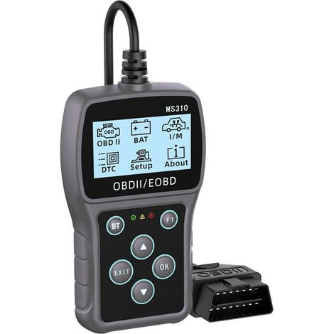 Outil de diagnostic OBD2 Bluetooth, scanner OBD2 3 en 1, mise à niveau Bluetooth depuis AD310/MS309/MS310/BD310, lecteur de codes auto, effacement des codes, testeur de batterie, scanner auto, protoco (1/4)
