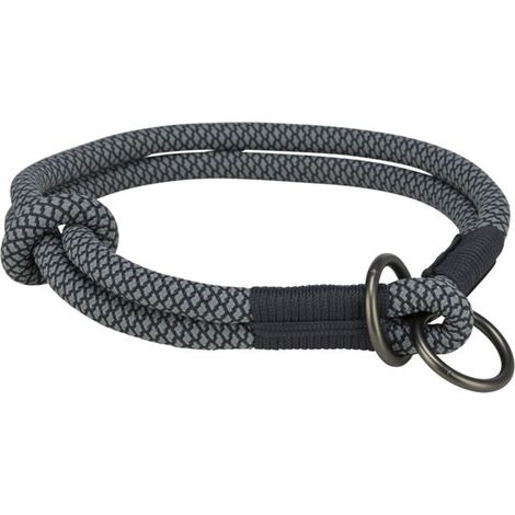 Collari da addestramento per cani Trixie Soft Rope Nero Grigio L 50 cm (1/3)