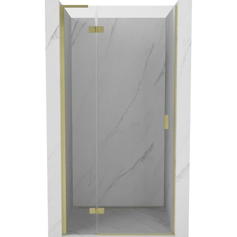 Mexen Mist-H L porta doccia a battente sinistra 70 cm, trasparente, oro spazzolato - 8A5L-070-000-55-00-L (1/5)