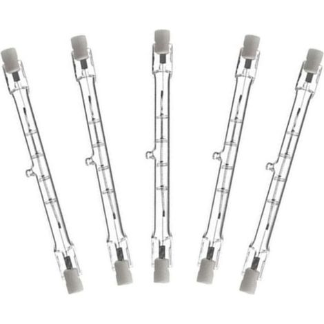 5er-Pack Dimmbare 118mm 400W Halogenlampe Stift AC220-240V J118 Linear Halogen Strahler für Landschaftsbeleuchtung, Sicherheit, Straßenlaterne (1/5)