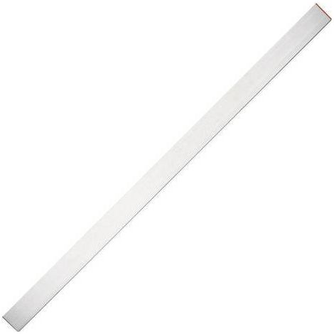 L'Outil Parfait – Règle maçon 2 m en aluminium – Longueur 200 cm – Largeur 18 mm – Épaisseur 1,2 mm – Livrée avec 2 embouts en plastique