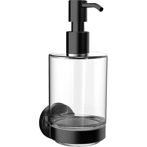 Distributeur de savon rond emco, récipient en verre cristal, (1/5)