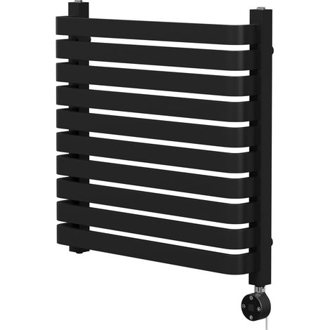 Wholesale Domestic Empire Colore Matt Black 600mm x 600mm Vertical Digital Thermostatic Electric Single Panel Radiator (1/5)