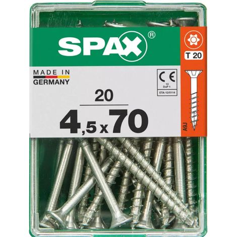 Vis spax universal screw 4.5 mm diamètre 70 mm longueur