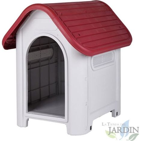 Cuccia in Resina per Cane 75 x 60 x 66 cm, in Plastica per Esterno e Interno - Resistente all'acqua