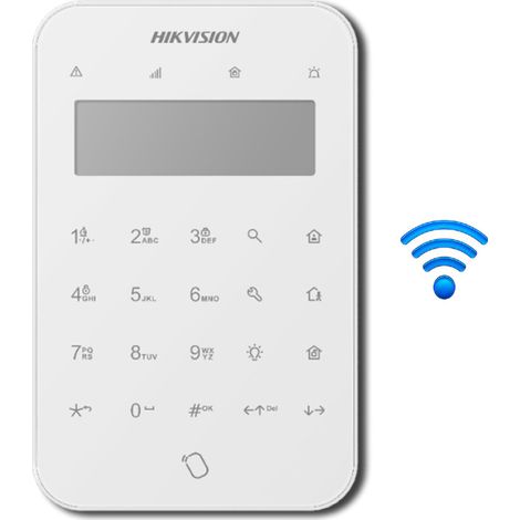 HIKVISION DS-PK1-LT-WE – AXPRO kabellose LCD-Funktastatur (1/3)