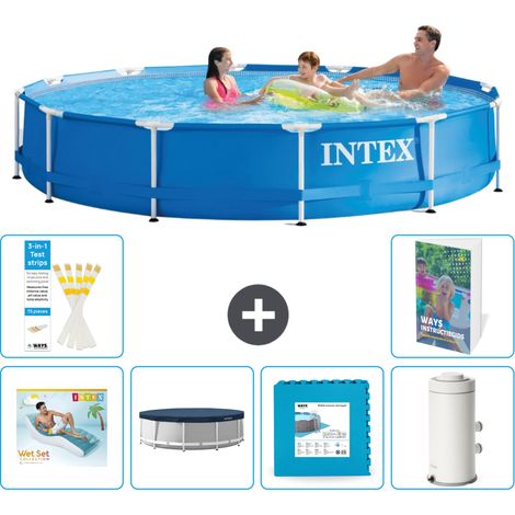 Frame Pool Rund - 366x76 cm - 7-teilig S137