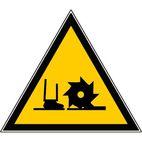 Panneau Danger broche de fraisage - Rigide Triangle 300mm - 4200767
