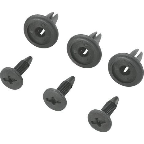 TRU COMPONENTS TC-10820832 Rivetto Ø foro 6.3 mm Nero 100 pz.