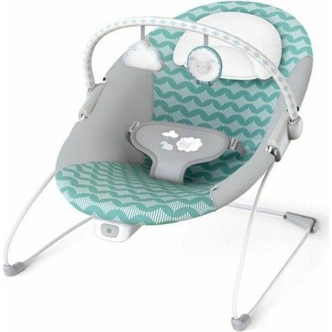 INGENUITY Cloud Bouncer, wohltuende Vibrationen, Aktivitätsbogen mit 2 Stofftieren, abnehmbare Kopfstütze