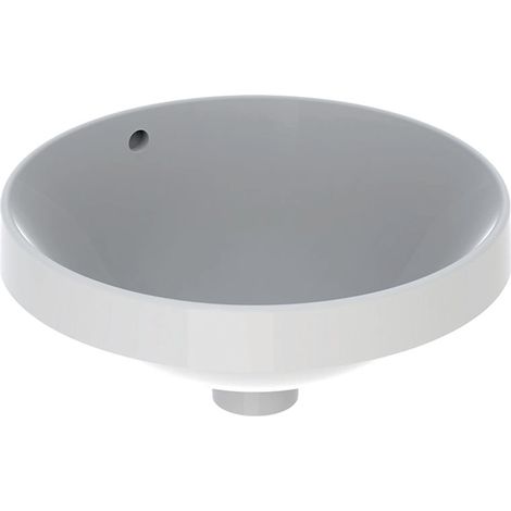 GE VariForm Einbauwaschtisch, rund d: 40cm, o. Hl, m. Ül., weiß